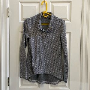 Merrill Long sleeve- black/white top- comfy- ladies sz medium
